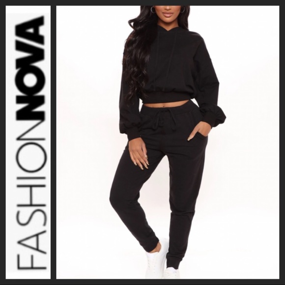 Fashion Nova French Terry Joggers - Picture 1 of 8